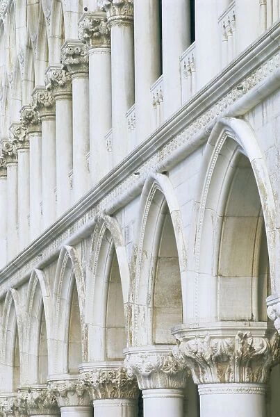 White columns and arches of Ducale Palace, St