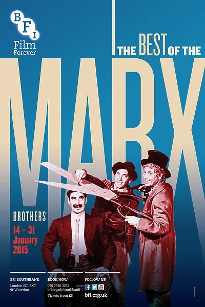 Poster for The Best Of The Marx Brothers at BFI Southbank (14-31 January 2015)