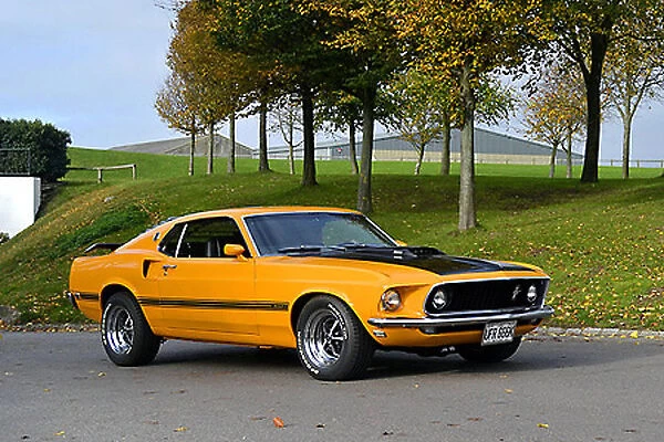 Ford Mustang Mach 1, 1969, Orange, & black