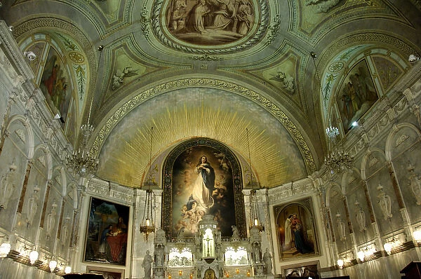 Canada, Quebec, Montreal. Notre Dame-de-Bonsecours Chapel & Marguerite-Bourgeoys Museum