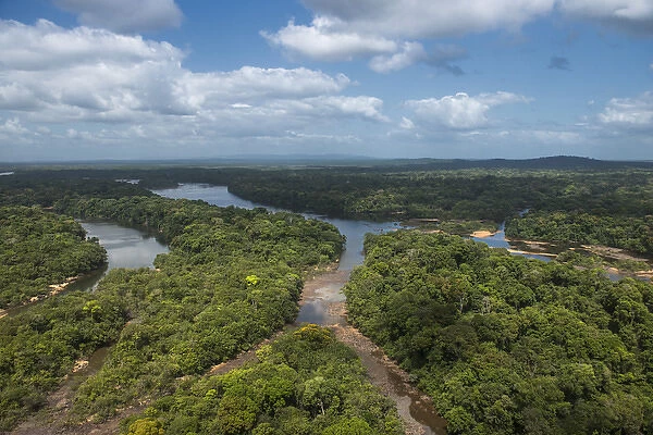 Essequibo River, Iwokrama, Rupununi, GUYANA. Longest river in Guyana