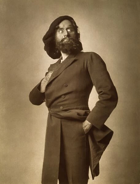 (1853-1917). English actor-manager. As Svengali in the London theatrical production, 1895, of George Du Mauriers Trilby. Original cabinet photograph