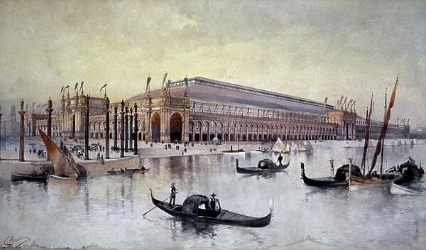 COLUMBIAN EXPOSITION, 1893. Manufacturers and Liberal Arts Building, Worlds Columbian Exposition