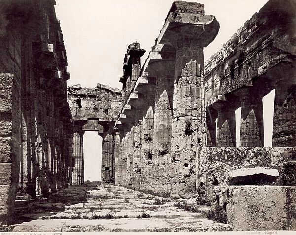 ITALY: TEMPLE OF NEPTUNE. Ruins of the Temple of Neptune (Tempio di Nettuno), a