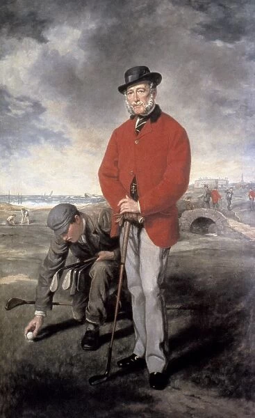 JOHN WHYTE-MELVILLE (1797-1883). Scottish golfer. Oil on canvas by Sir Francis Grant