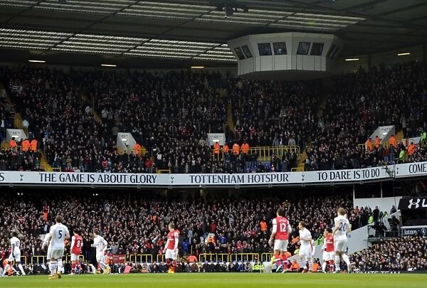 Arsenal fans. Tottenham Hotspur 2: 1 Arsenal. Barclays Premier League. White Hart Lane, 3  /  3  /  13