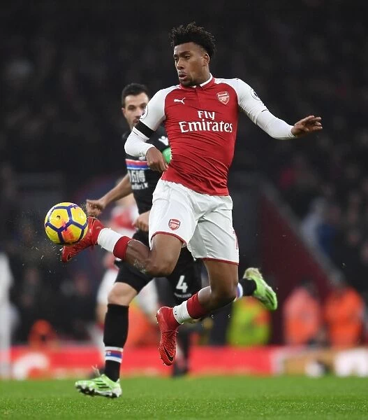 Arsenal's Alex Iwobi in Action Against Crystal Palace, Premier League 2017-18