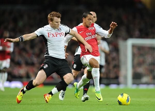 Theo Walcott's Sensational Run Past John Arne Riise: A Flash of Skill and Agility from the Arsenal vs Fulham Match (2011-12)
