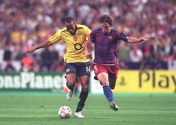 Thierry Henry vs. Carlos Puyol: The Legendary Battle in the 2006 UEFA Champions League Final - Barcelona vs. Arsenal
