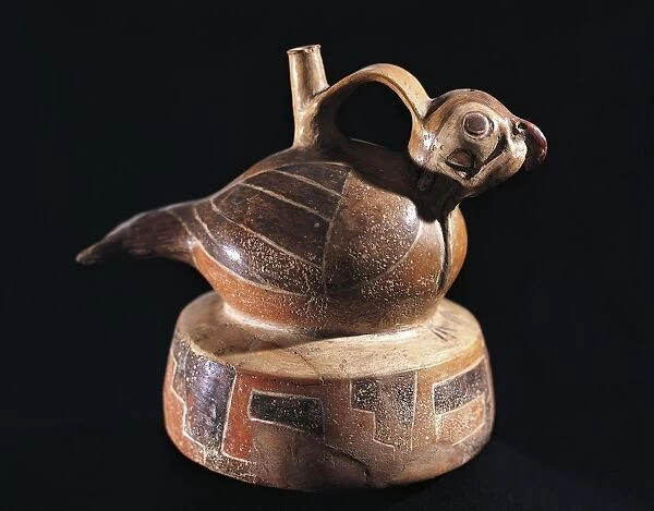 Bird-shaped ceramic vase, from Peru