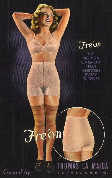 Freon Underwear Advertisement. ca. 1940, Freon Underwear Advertisement