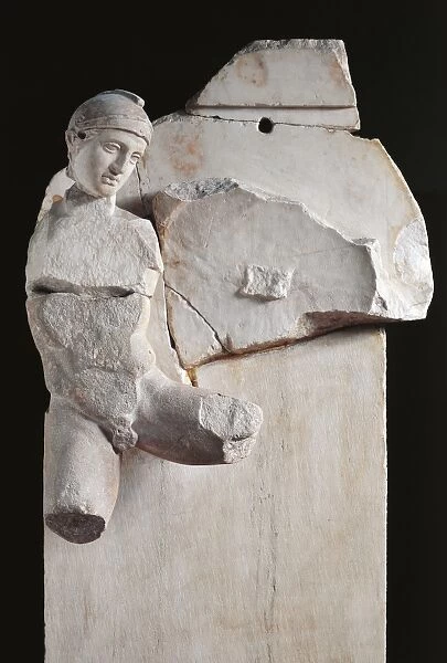 Greek civilization, metope from Heraion of Argos, circa 423 B. C