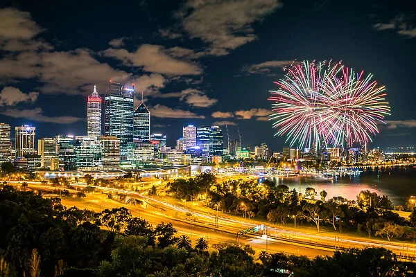 Fierworks over Perth