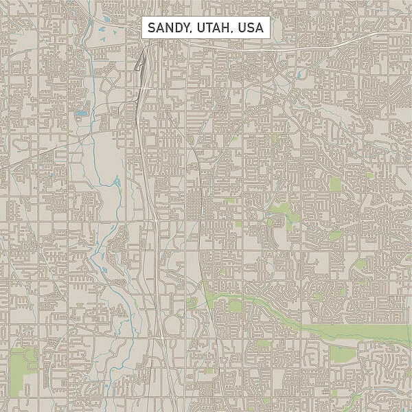 Sandy Utah US City Street Map
