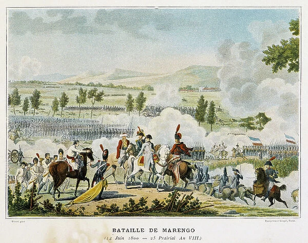 Battle of Marengo (Piemont - Italy) on 14 June 1800, during which Bonaparte won victory
