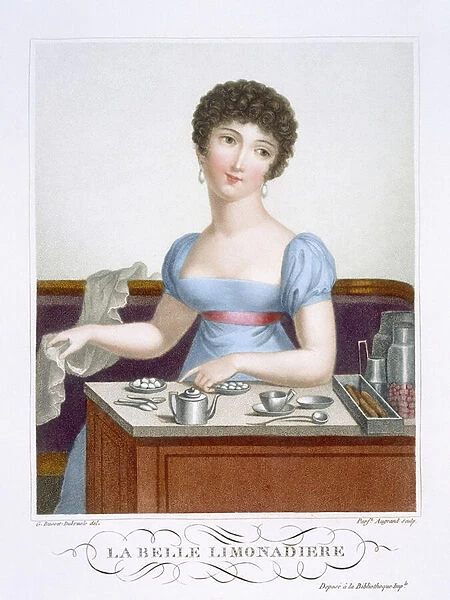 The beautiful Lemonade Maker, c. 1816 (coloured engraving)