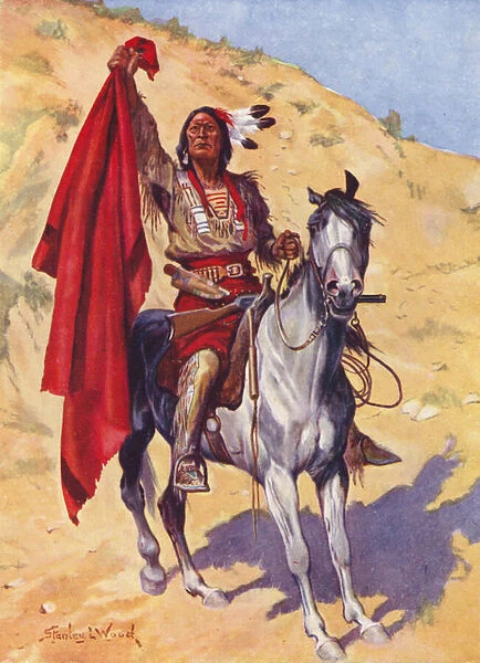 The Blanket Indian (colour litho)