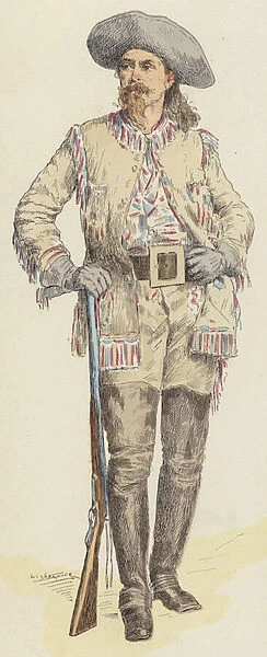 Buffalo Bill (colour litho)