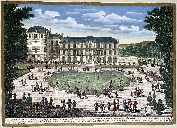 Chateau de Saint-Cloud, 1680, by Perelle