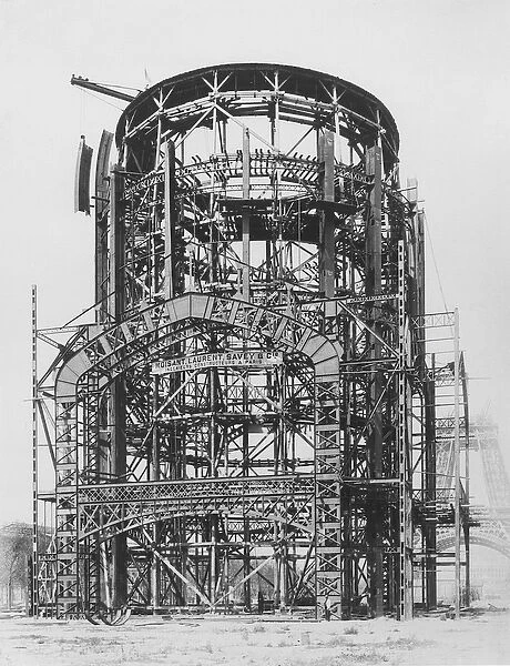 Construction of the Grand Dome Central for the Exposition Universelle, Paris