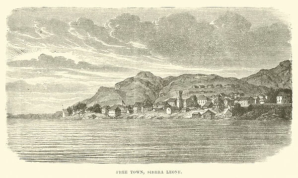 Free Town, Sierra Leone (engraving)
