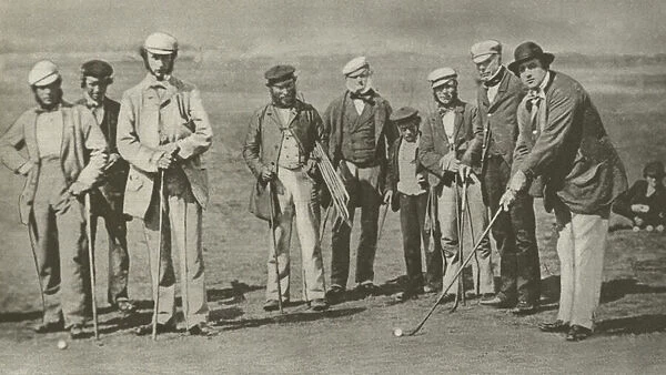 Golf at St Andrew s, 1850s (b  /  w photo)