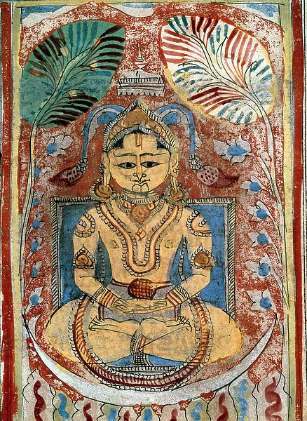 Jainism (jinism): representation of a prophete jain (spiritual leader)