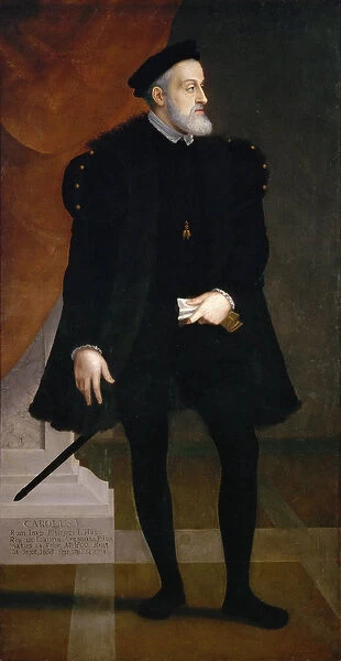 Portrait of the Emperor Charles V (1500-1558) - Francesco Terzio (Terzi) (c. 1523-1591)