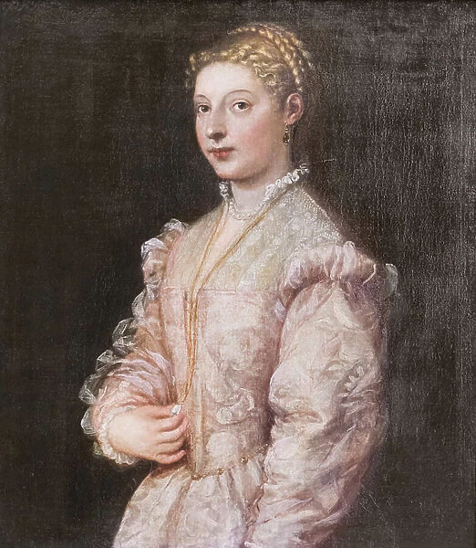 Portrait of a young woman (Lavinia), 1545-46, Tiziano Vecellio (oil on canvas)