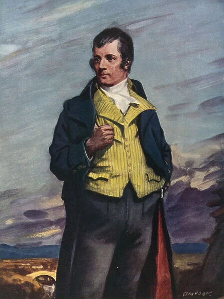 Robert Burns, 1759-1796 (colour litho)
