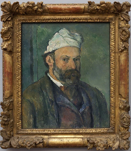 Self-portrait. Painting by Paul Cezanne (1839-1906), oil on canvas around 1880