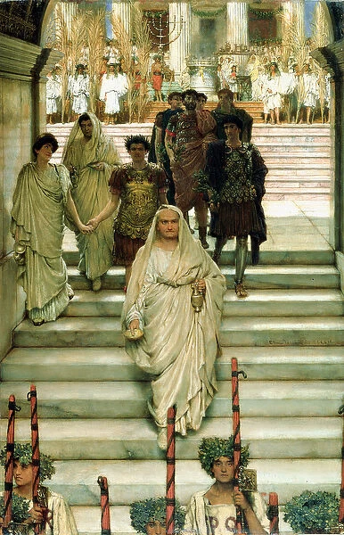 The Triumph of Titus: The Flavians, 1885 (oil on panel)