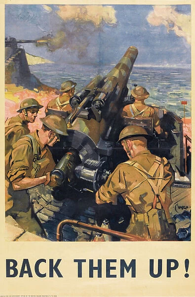 Back Them Up! poster, 1941 (colour litho)