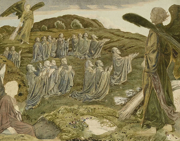 The Valley of Vision, c. 1910 (pencil, red chalk and watercolour)