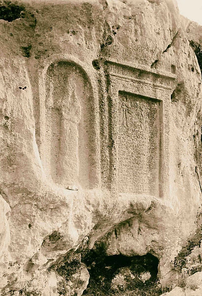 Beirut Ancient sculptures inscriptions Dog River