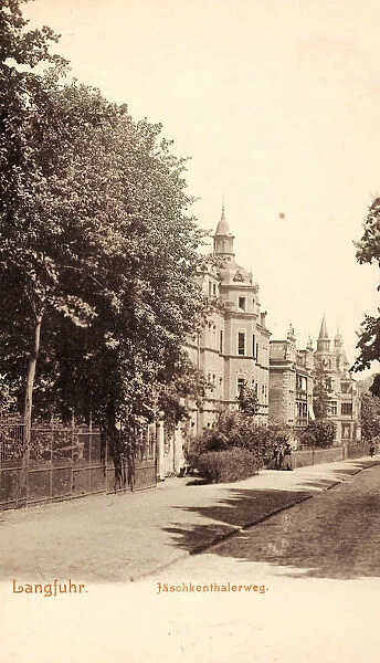 Buildings Wrzeszcz 1903 Pomeranian Voivodeship