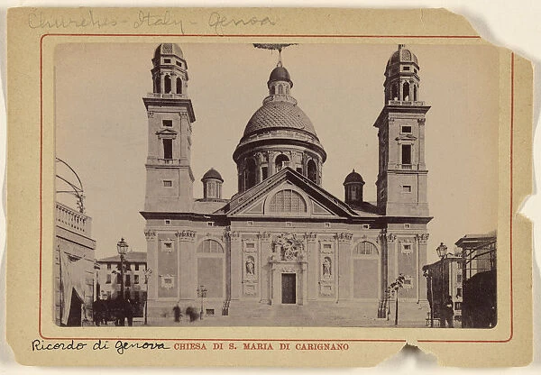 Chiesa dis Maria Carignano Italian 1890 Gelatin silver