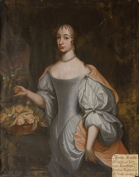Johan N Cramer Maria Amalia 1653-1711 painting