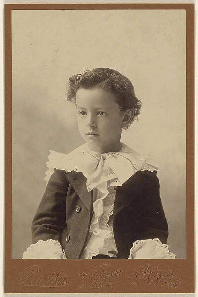little boy seated Butler American active 1880s