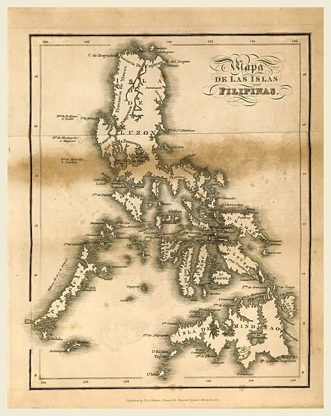 Map of the Philippine Islands, 1821