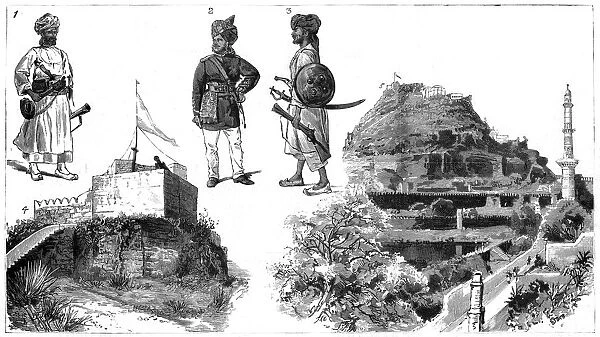 Afghans and images of Hyderabad, Central India, 1888