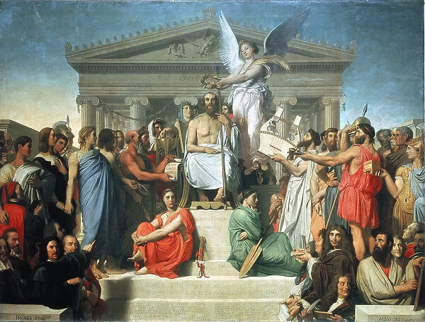 The Apotheosis of Homer, 1827. Artist: Jean-Auguste-Dominique Ingres
