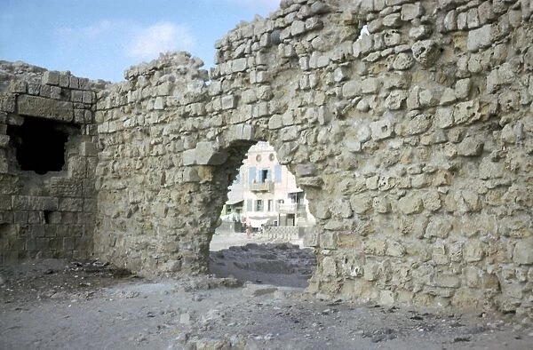Arch in the seawall of Acre