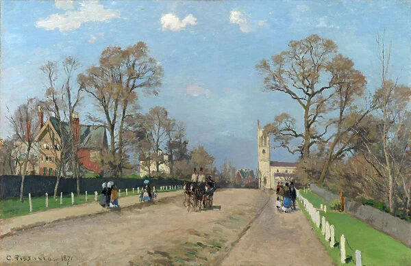 The Avenue, Sydenham, 1871. Artist: Pissarro, Camille (1830-1903)