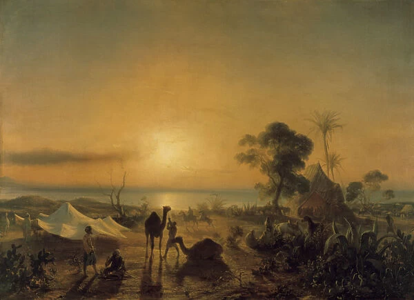 The Camp at Staoueli, 1830. Artist: Theodore Gudin