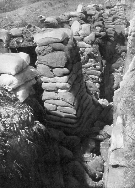 A captured German trench and bunker system, Souchez, Artois, France, 1 June 1915, (1926)