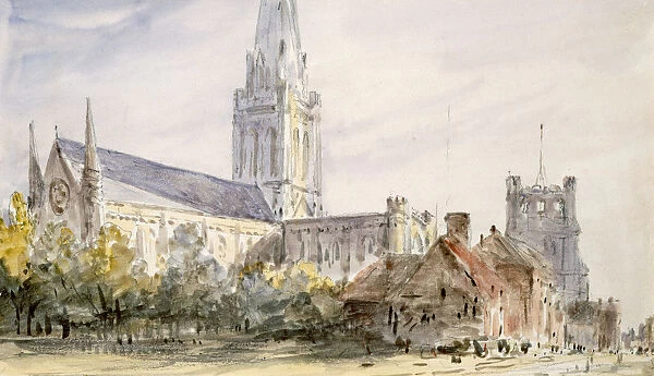 Chichester Cathedral, Sussex, c1796-1837. Artist: John Constable