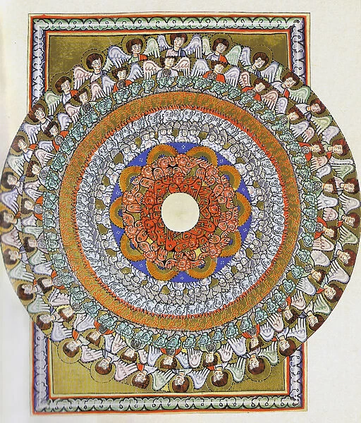The Choir of Angels. Miniature from Liber Scivias by Hildegard of Bingen, c. 1175