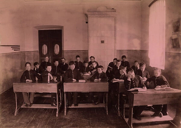 Classroom During a Lesson, 1889. Creator: N Terekhov