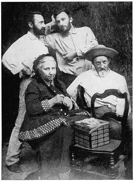 The Curie family, late 19th century